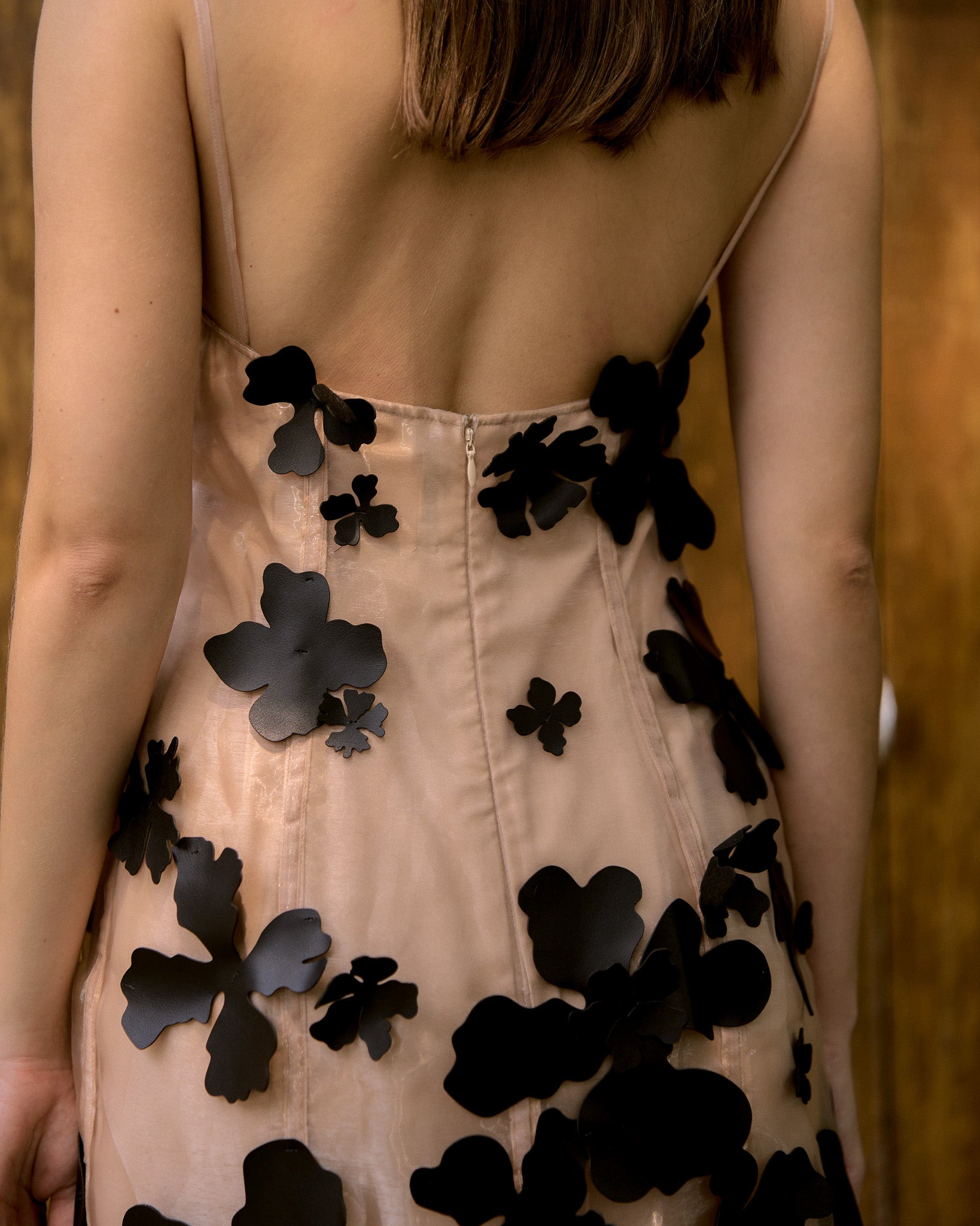 Mini Dress Flowery(Black)