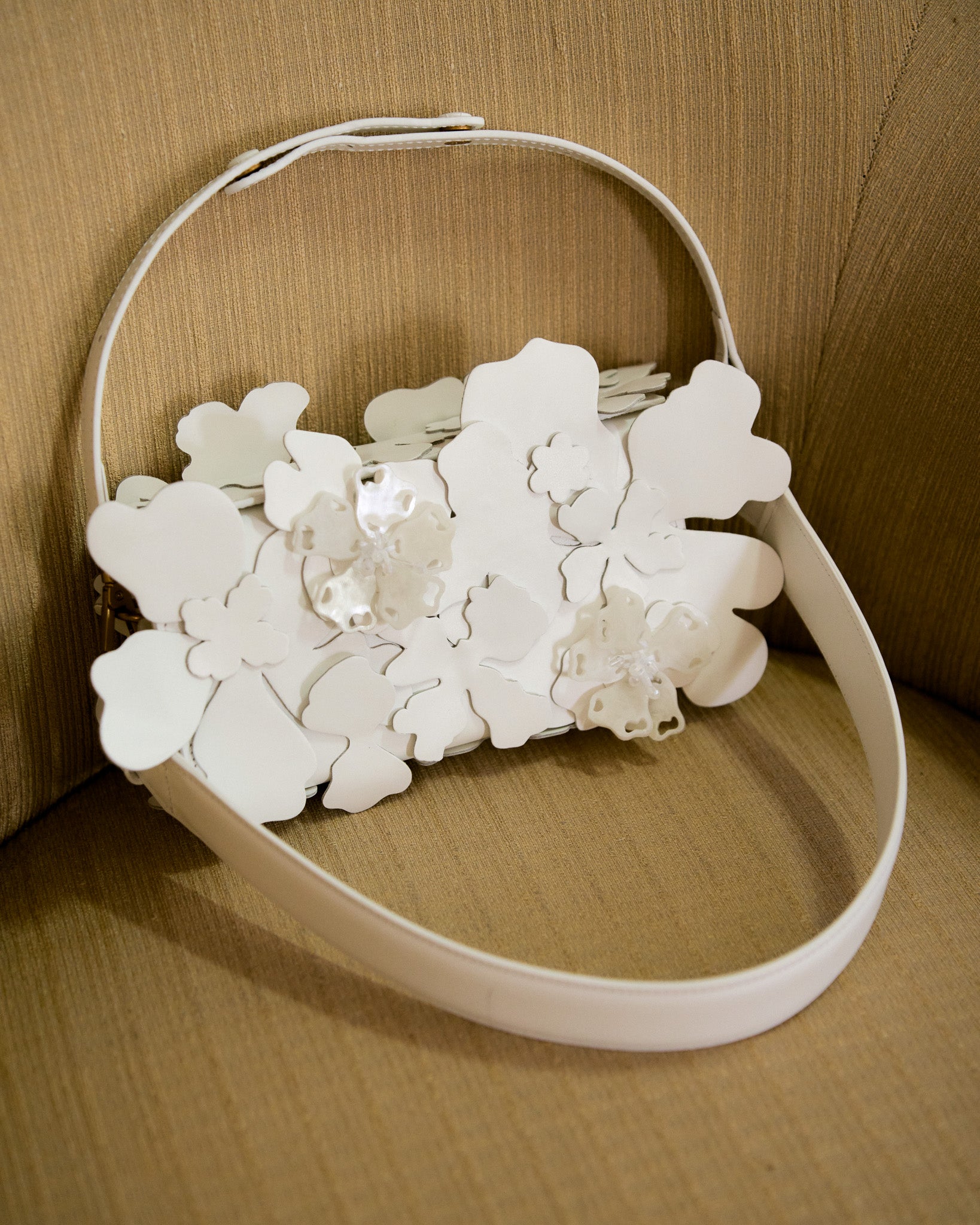 Sama Box Bag Flowery(White)