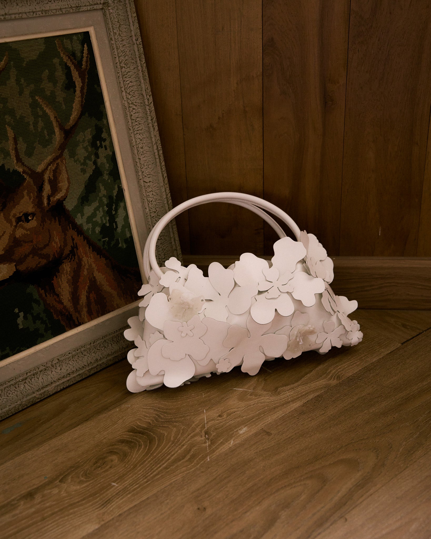 Maya Bag Flowery(White)