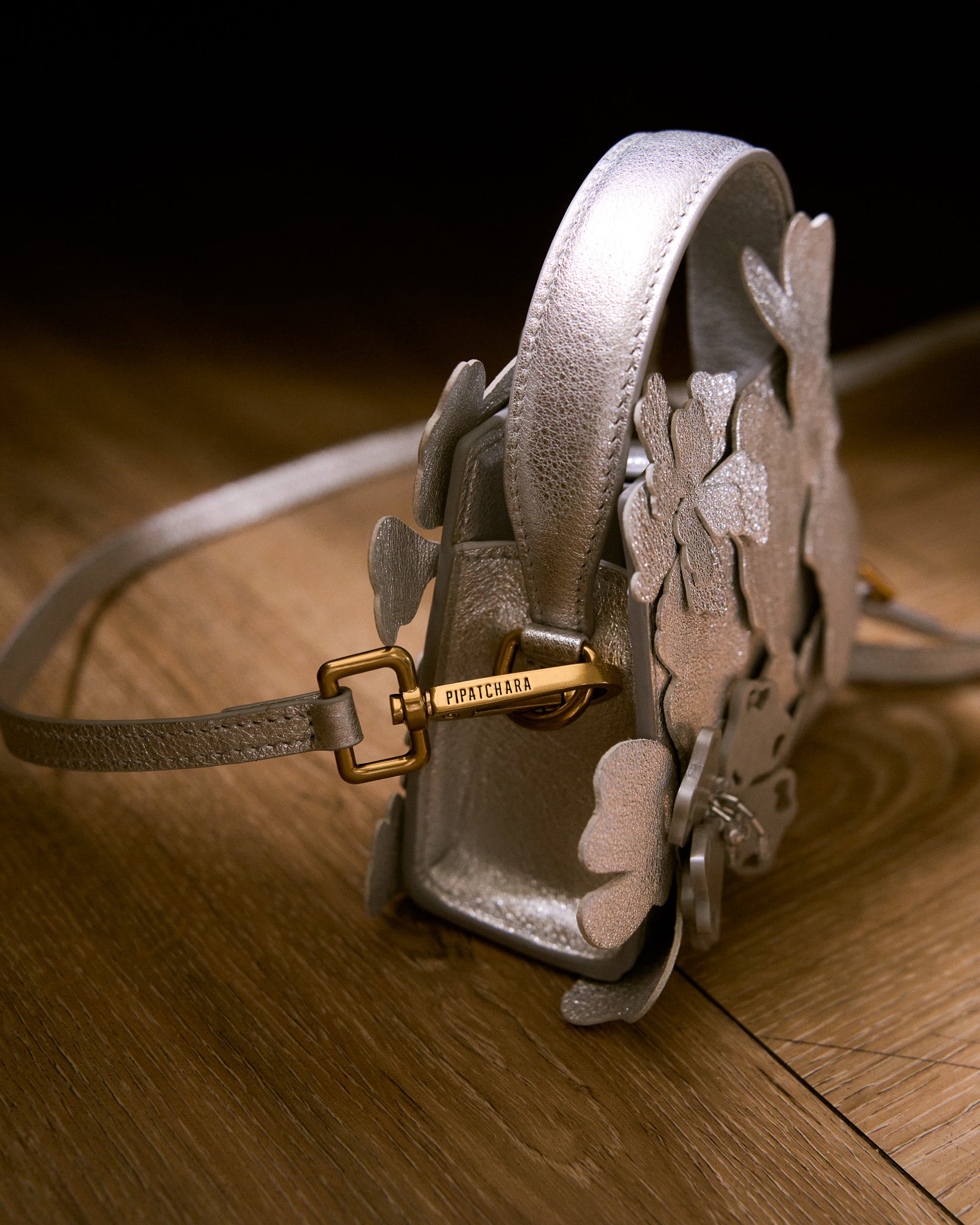 Amu Bag Flowery(Silver, Mini)