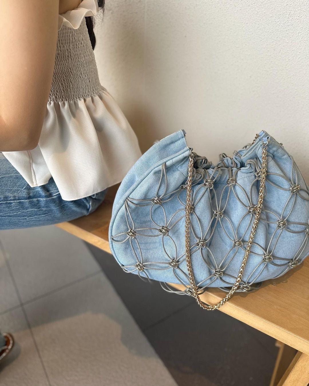 Moon Bag(Denim, Large)