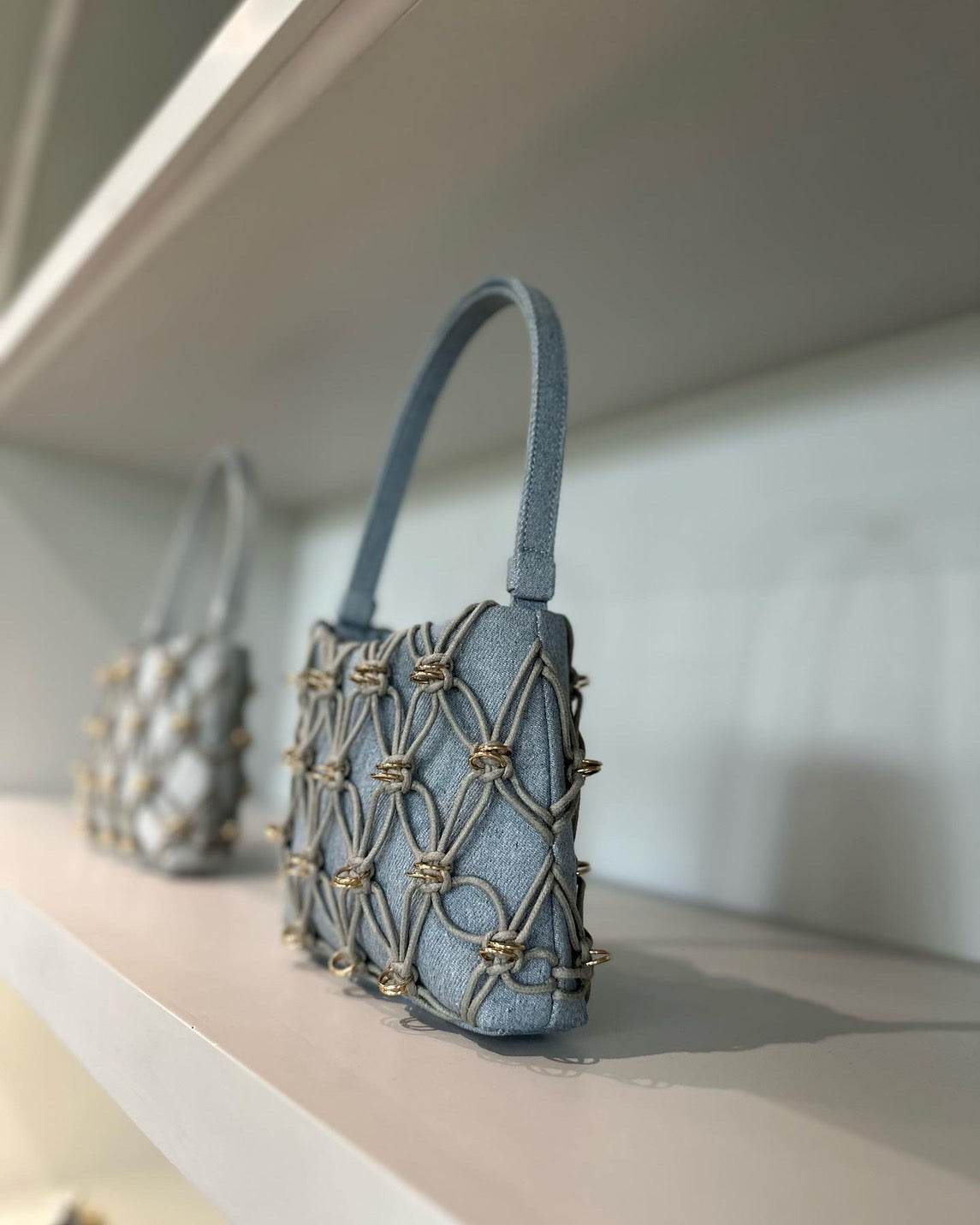 Jade Bag Cotton Rope(Denim, Mini)