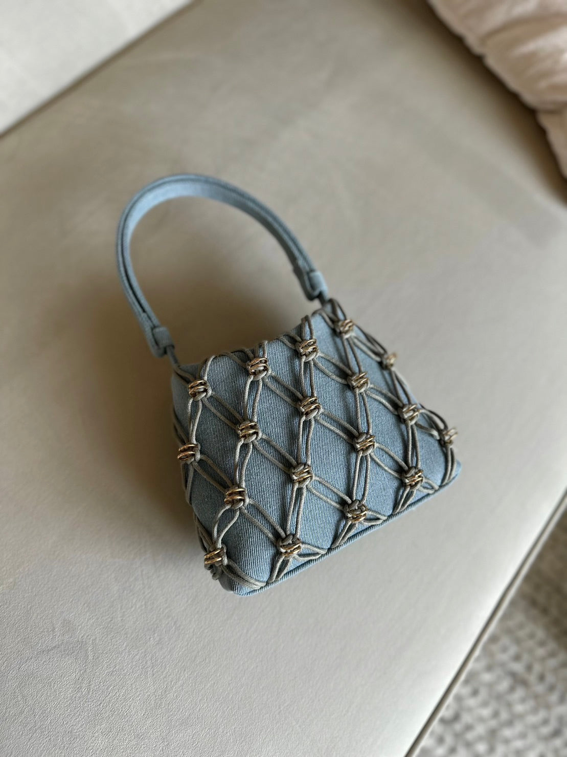 Jade Bag Cotton Rope(Denim, Mini)