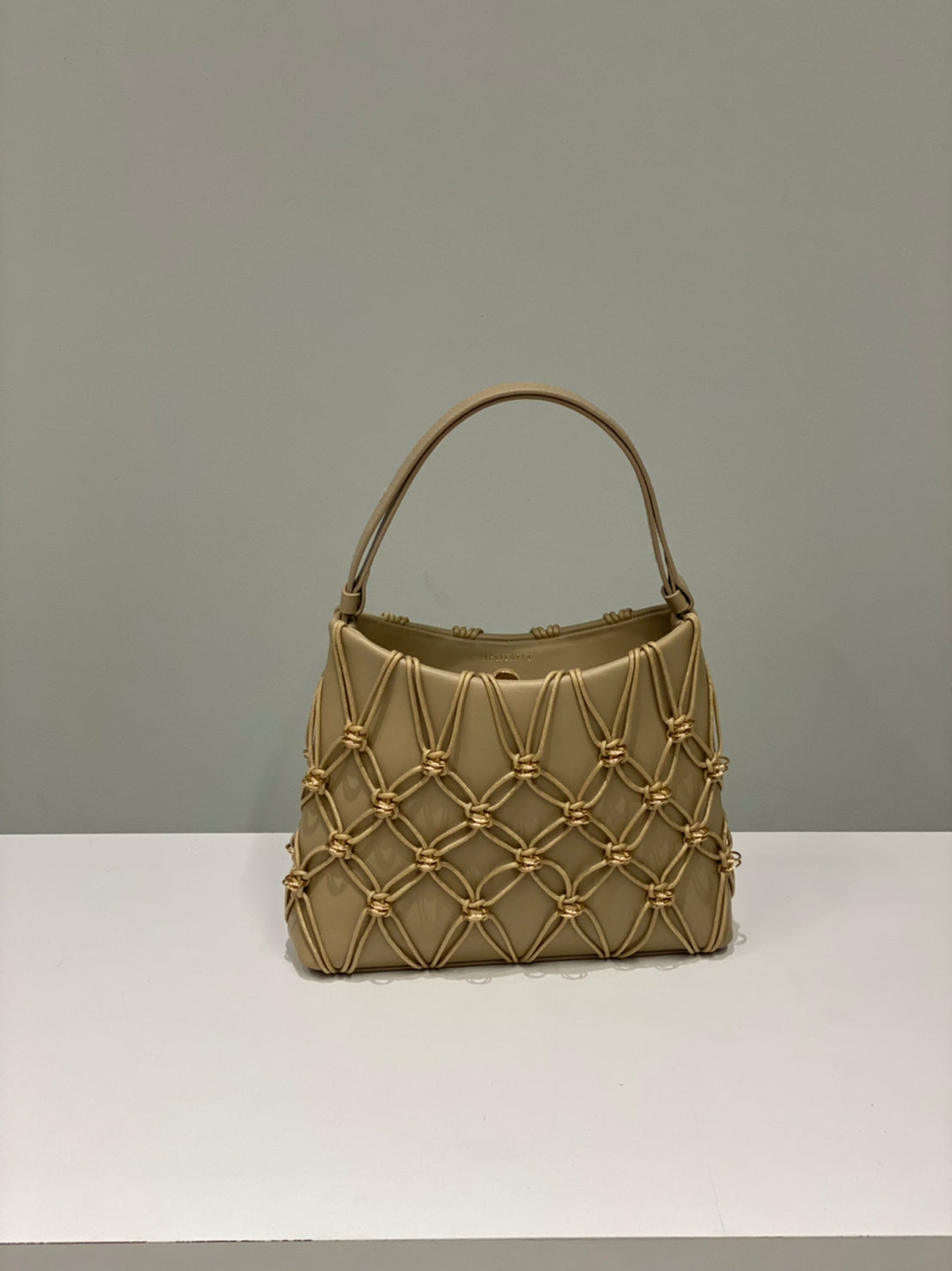 Jade Bag Cotton Rope(Taupe, Medium)