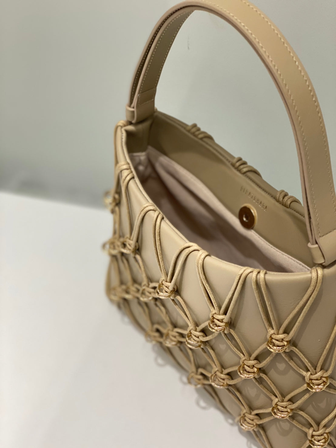 Jade Bag Cotton Rope(Taupe, Medium)