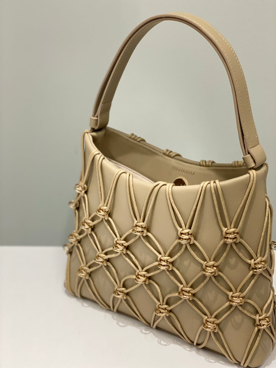 Jade Bag Cotton Rope(Taupe, Medium)