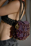 Mini Marine Gold Chain Bag(Rasin)