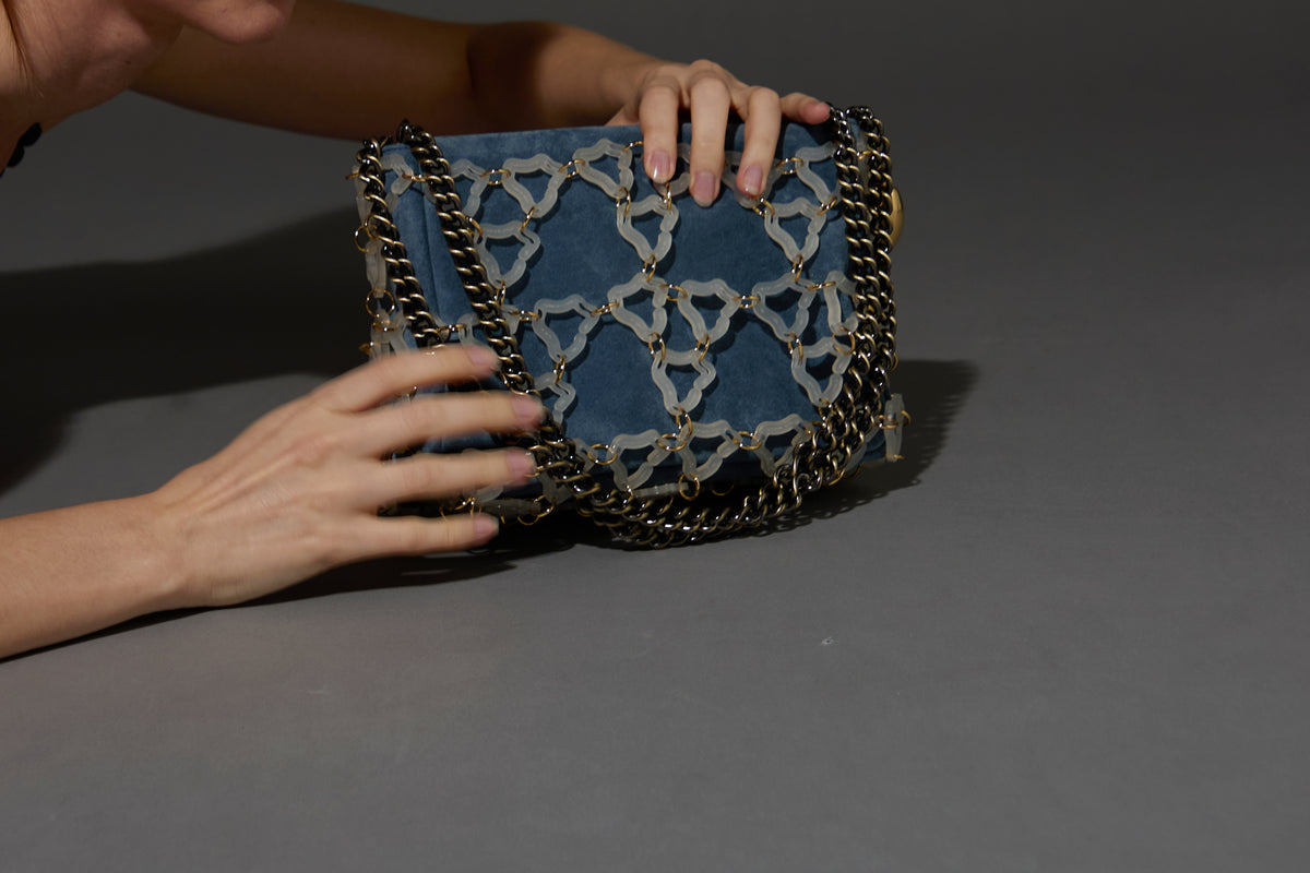 Mini Marine Gold Chain Bag(Ocean)