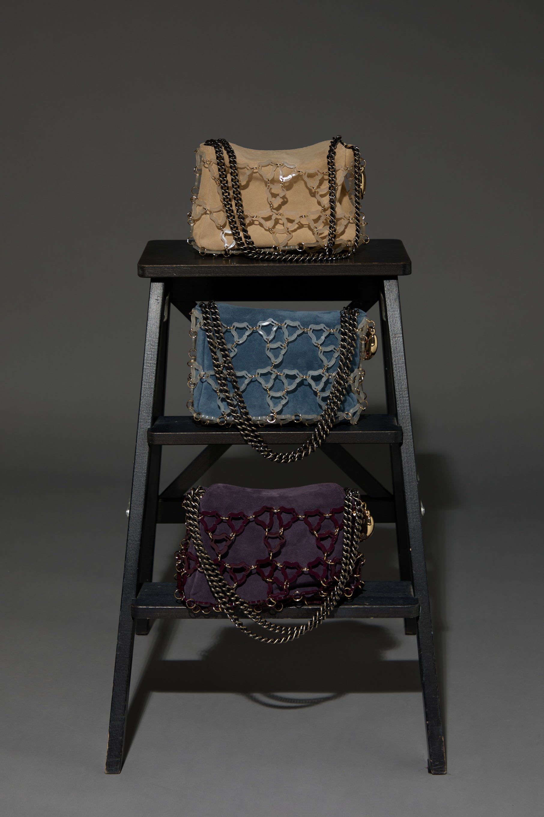 Mini Marine Gold Chain Bag(Aqarwood)