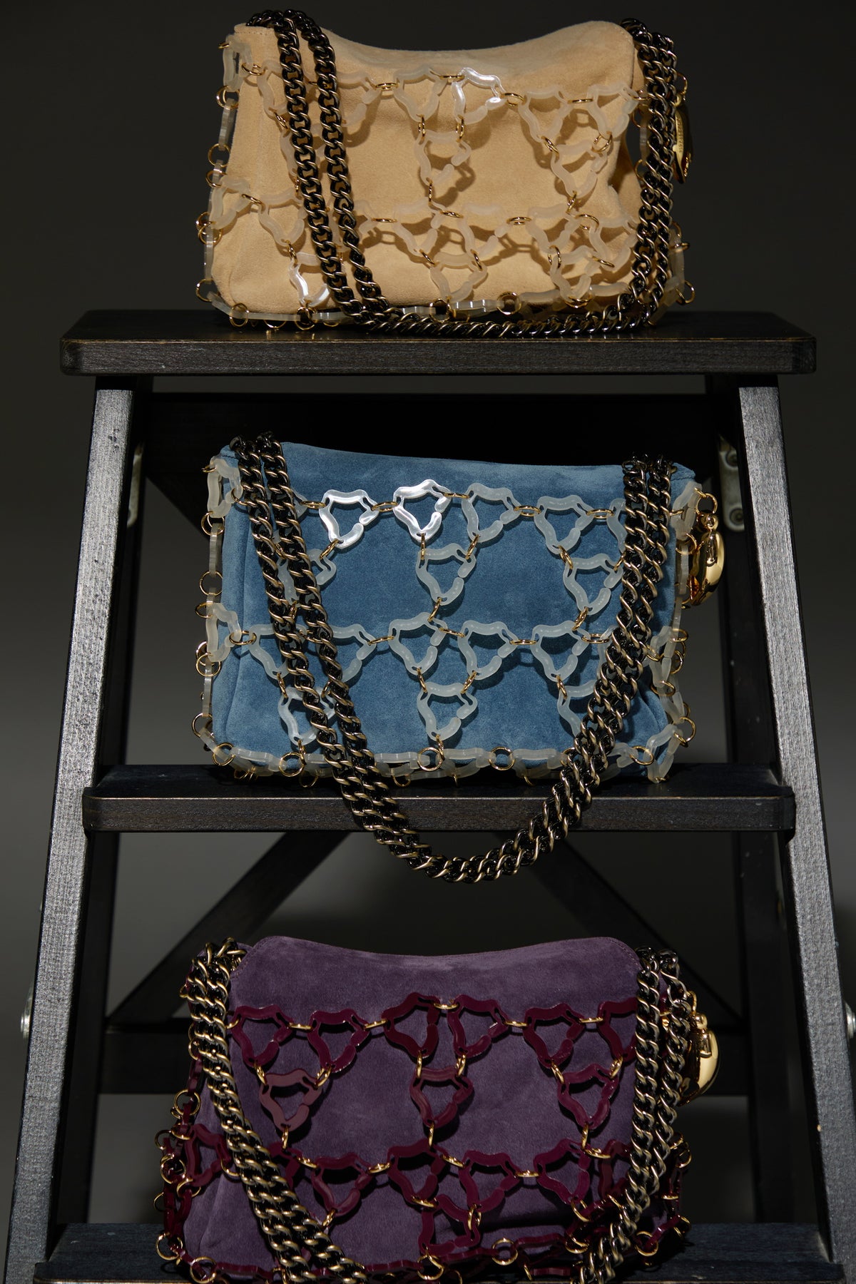Mini Marine Gold Chain Bag(Aqarwood)