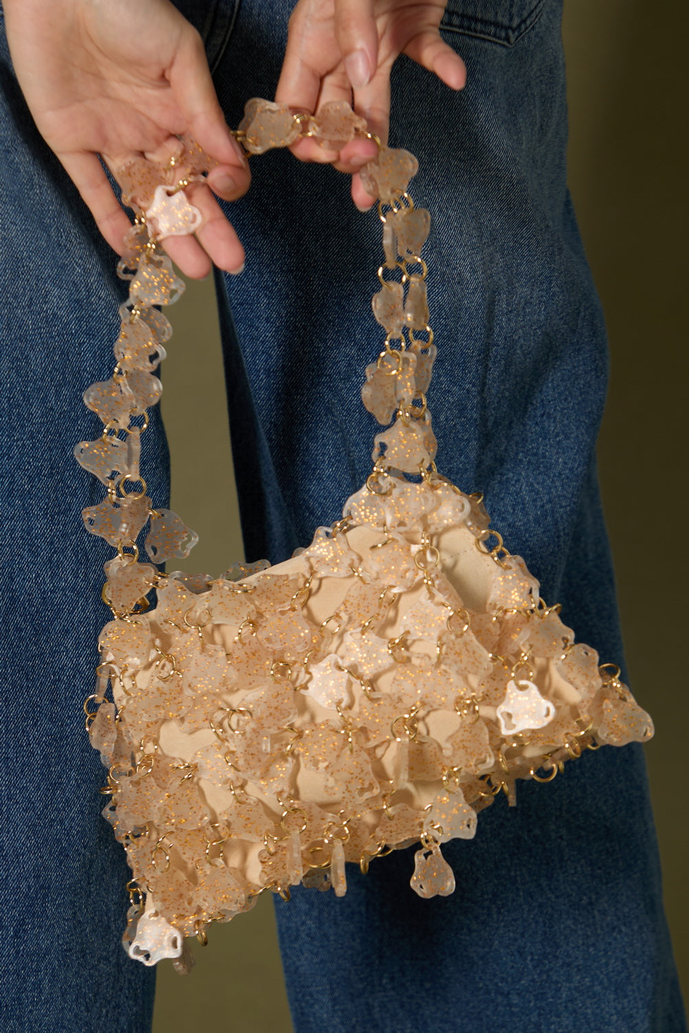 Infinitude Bag(Glitter Gold, Medium)