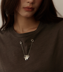 Pipatchara Silver Chain Tee - Grey