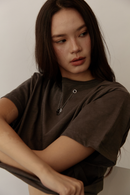 Pipatchara Silver Chain Tee - Grey