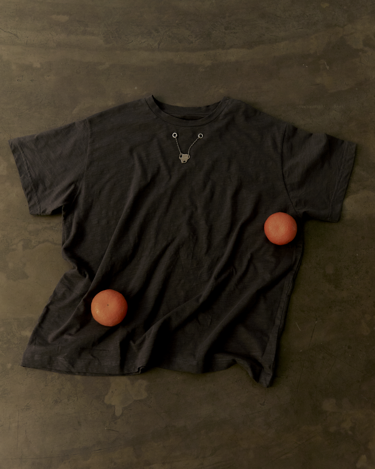 Pipatchara Silver Chain Tee - Grey