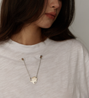 Pipatchara Silver Chain Tee - Off white