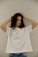 Pipatchara Silver Chain Tee - Off white
