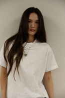 Pipatchara Silver Chain Tee - Off white