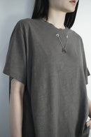 Pipatchara Silver Chain Tee - Grey (Size S-M)