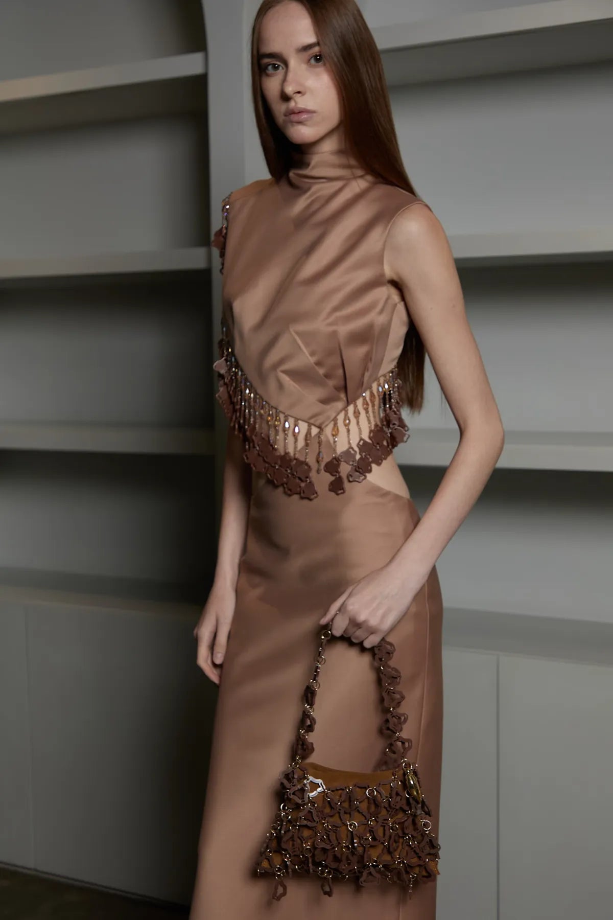 Aqua Bag(Brown, Medium)