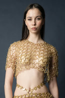 Aqua Cropped Top(Lucent)