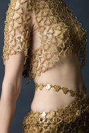 Aqua Cropped Top(Lucent)
