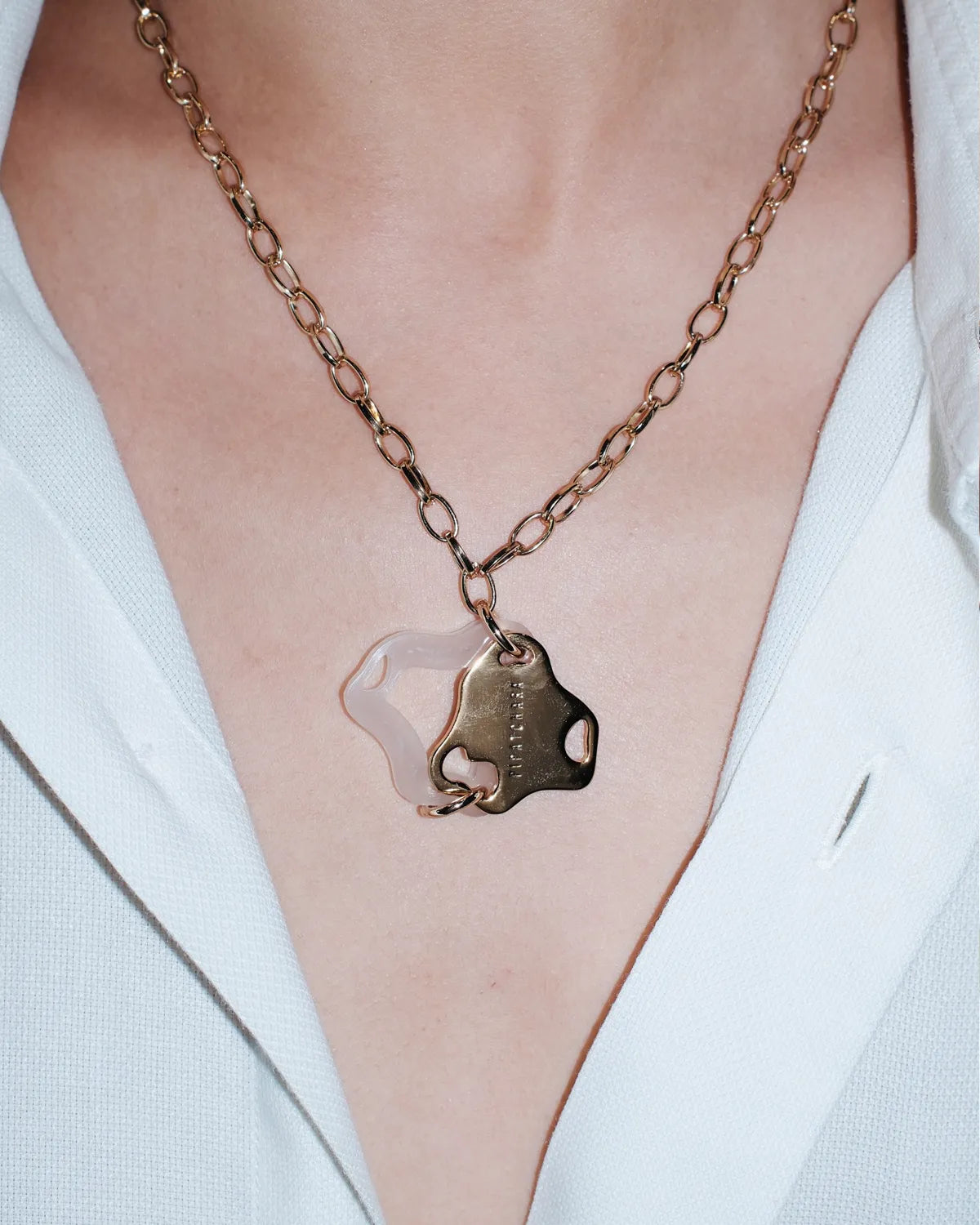 Aqua Necklace Gold (Oat)