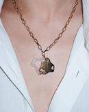 Aqua Necklace Gold(Oat)