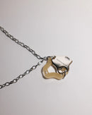 Aqua Necklace Silver(Lucent)