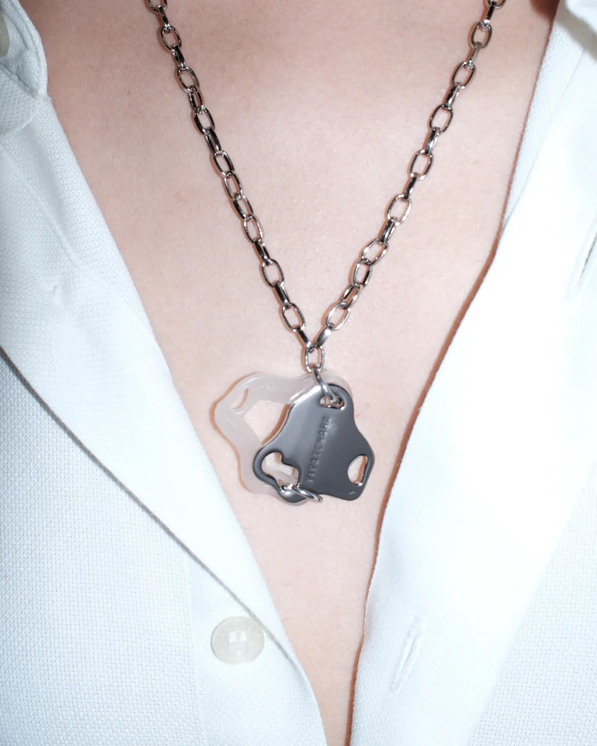 Aqua Necklace Silver (Oat)