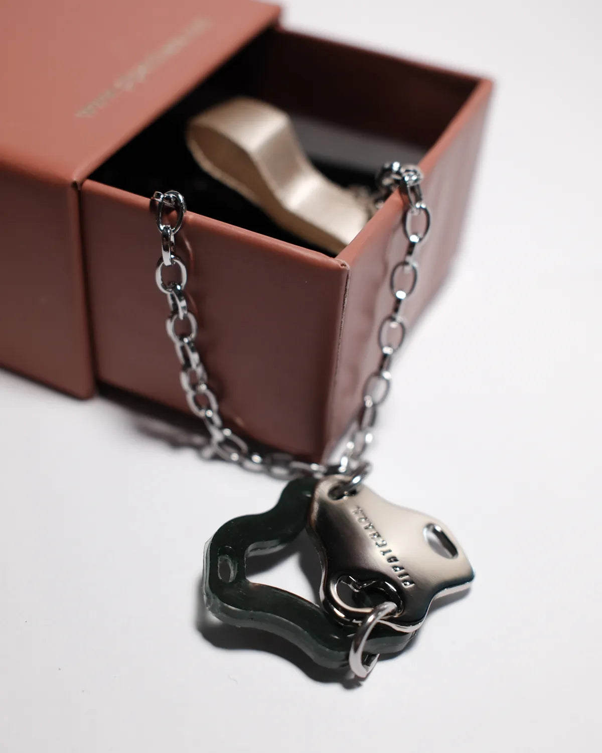 Aqua Necklace Silver(Onyx)