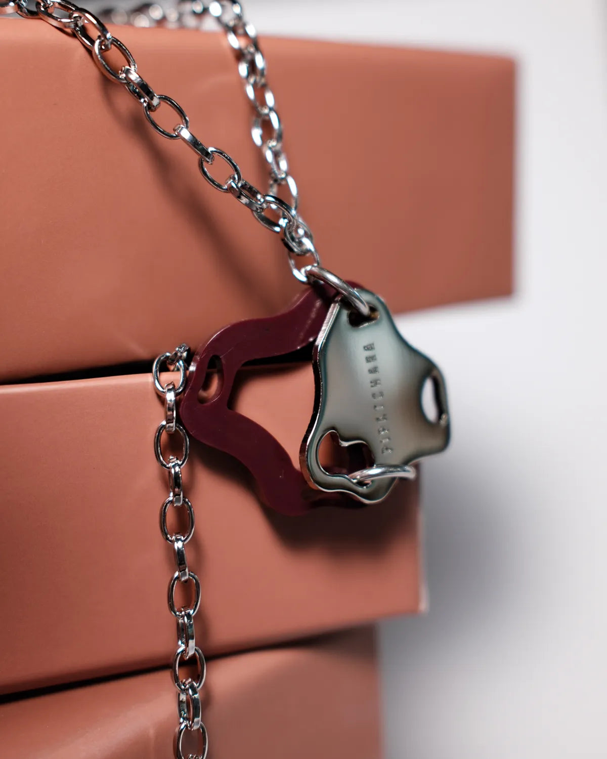 Aqua Necklace Silver(Violet)