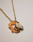 Aqua Necklace Gold (Tangerine)