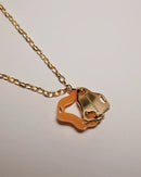 Aqua Necklace Gold (Tangerine)