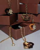 Aqua Necklace Gold (Tangerine)