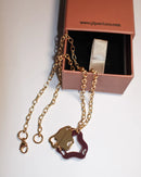 Aqua Necklace Gold (Violet)