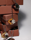 Aqua Necklace Gold (Violet)