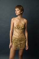 Aqua Diamond Mini Dress(Zircon)