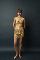 Aqua Diamond Mini Dress(Zircon)