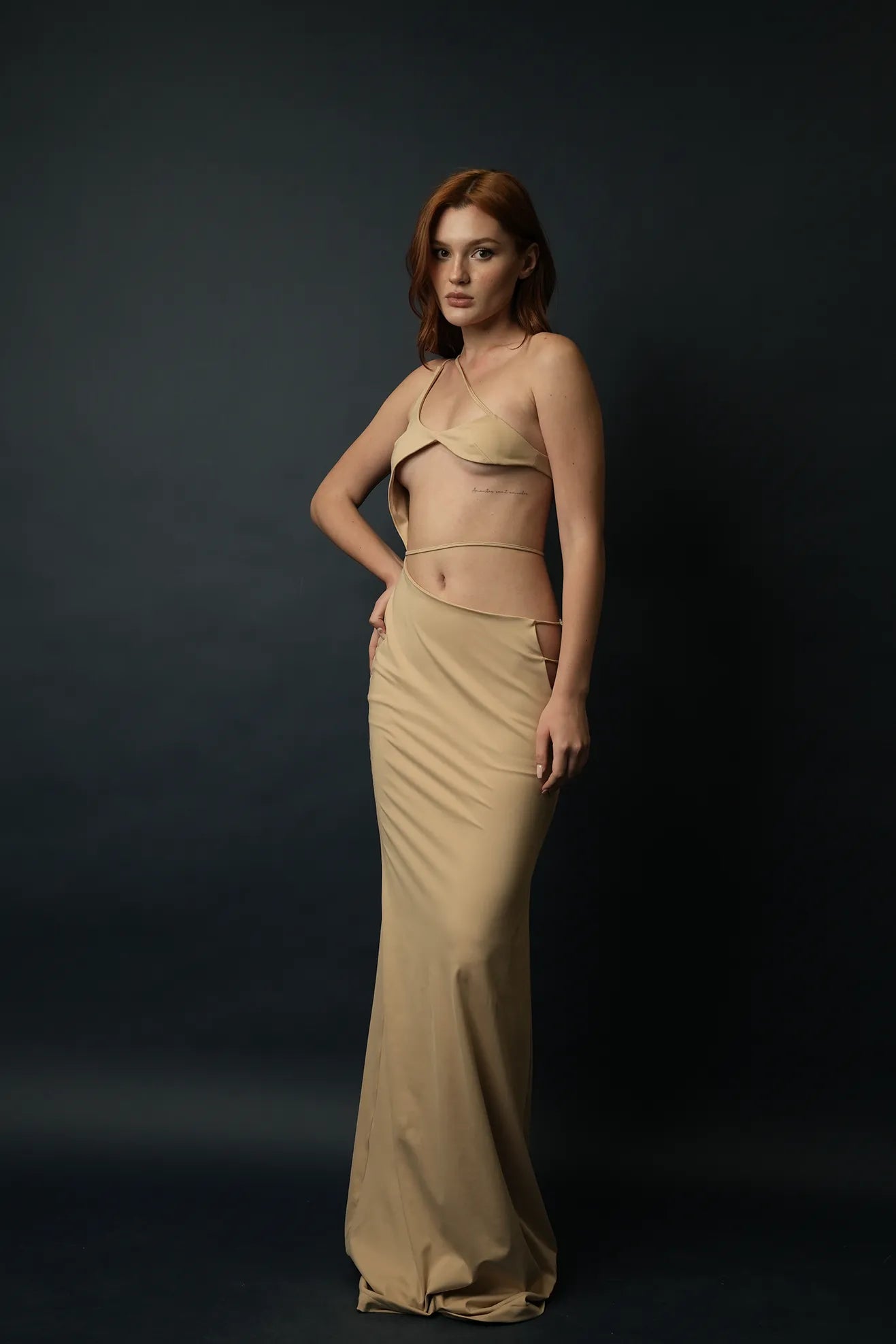 Aqua Swimwear Dress(Nude)