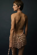 Halter Beaded Top (Pink)