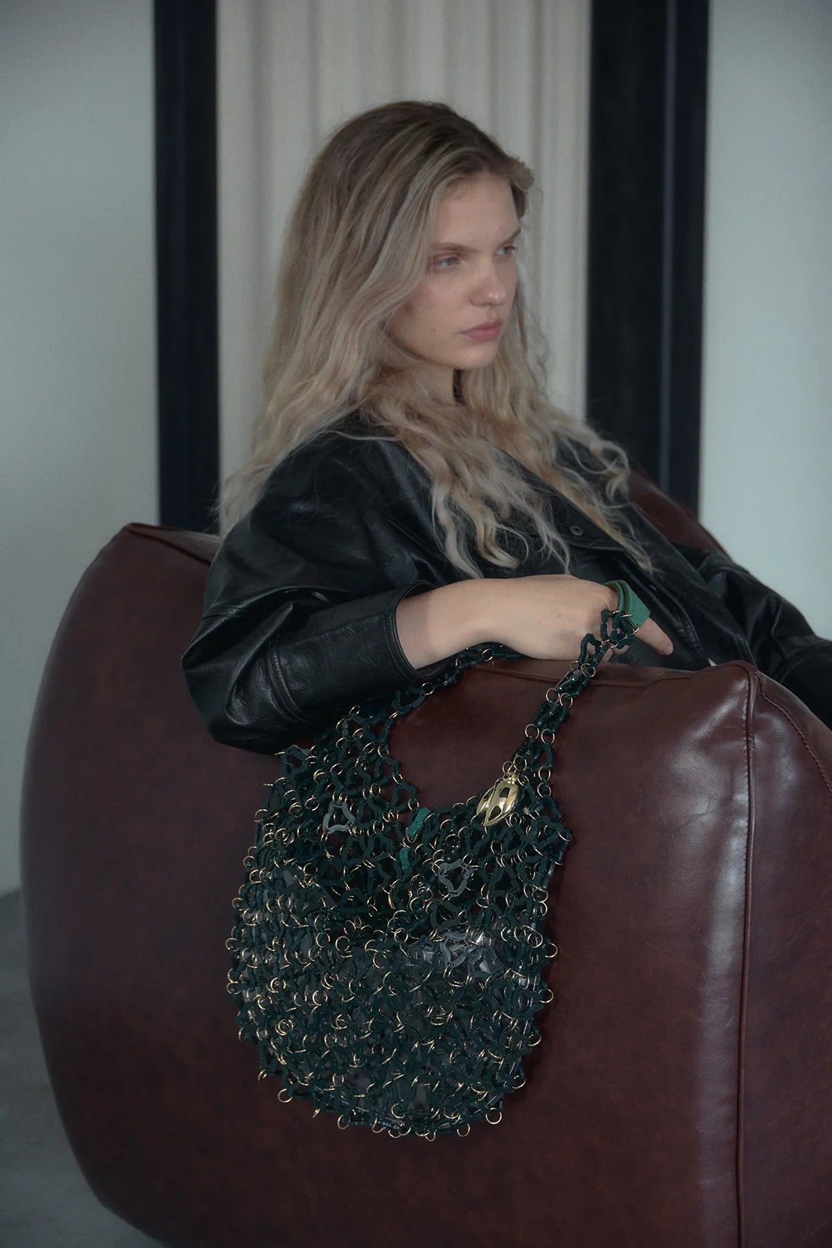 Aqua Transparent Tote Bag(Onyx)