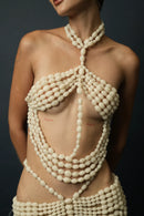 Athena Beaded Top(White)
