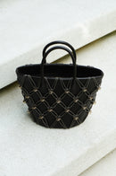 Thea Basket Bag(Coffee, Mini)