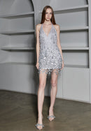 INFINITUDE BEADING EMBROIDERED MINI DRESS