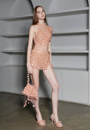 INFINITUDE HALF CUT OUT MINI DRESS