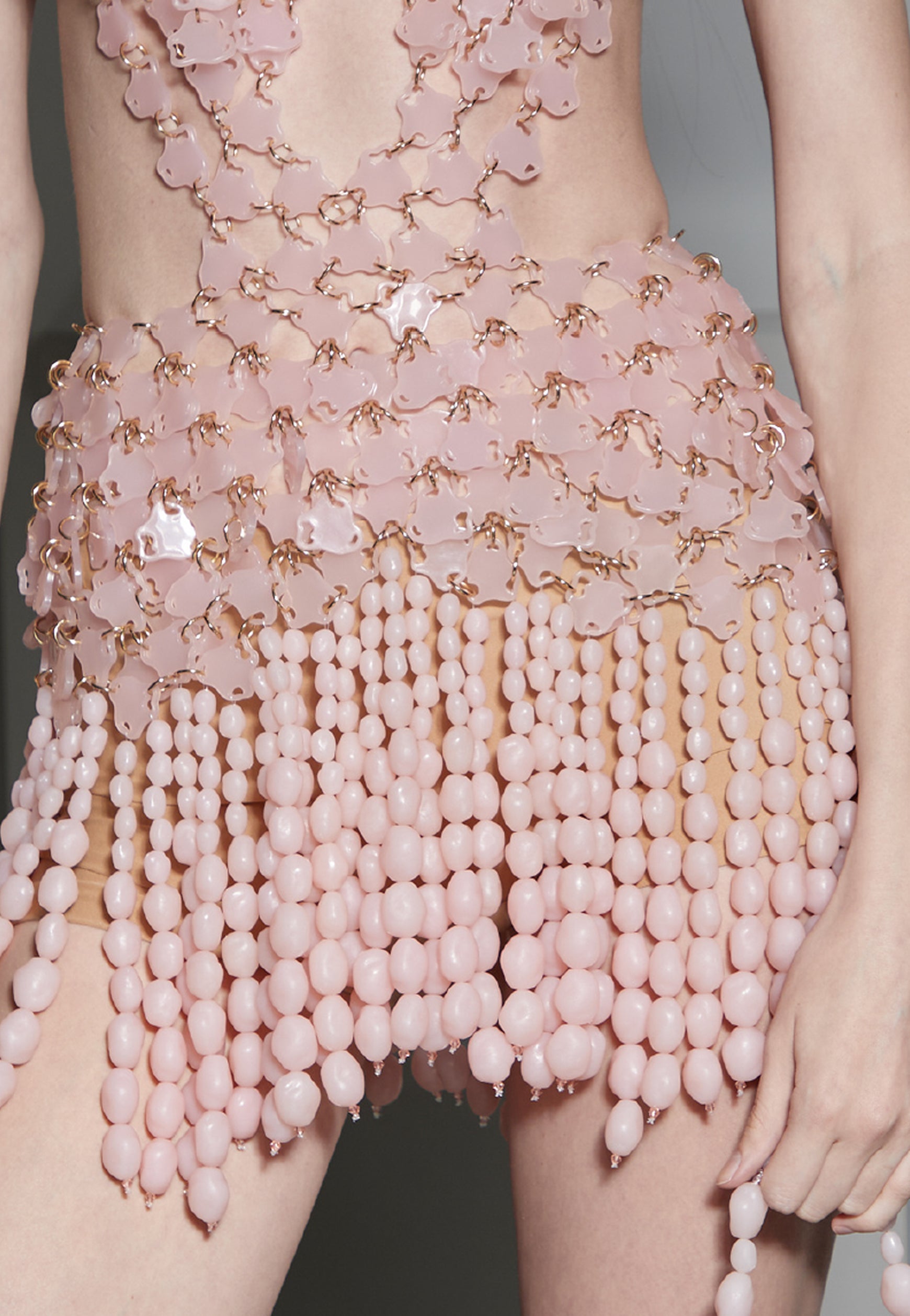 INFINITUDE PEARL BEDING MINI DRESS