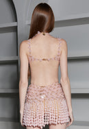 INFINITUDE PEARL BEDING MINI DRESS