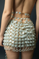 Infinitude Cut Out Mini Skirt(Pearl)