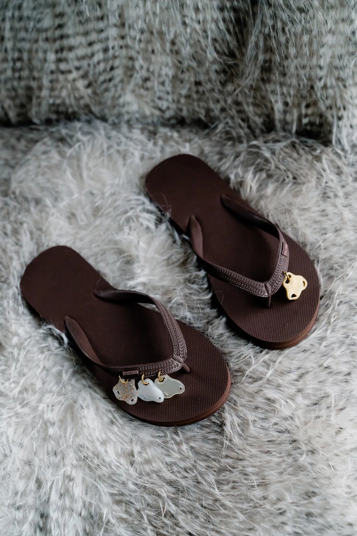 Infinitude Flip Flops Brown(Seafoam)