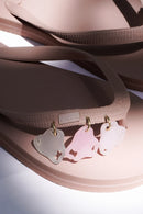 Infinitude Flip Flops Nude(Jellyfish)